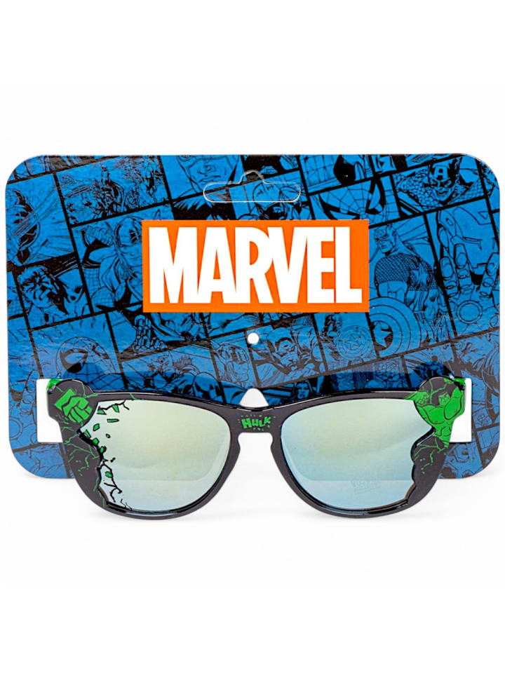 Avengers Sonnenbrille mit  Spiegeleffekt Marvel Hulk in Schwarz günstig kaufen onesize