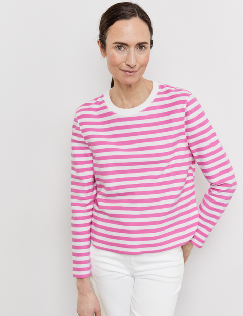 Gestreiftes Langarmshirt