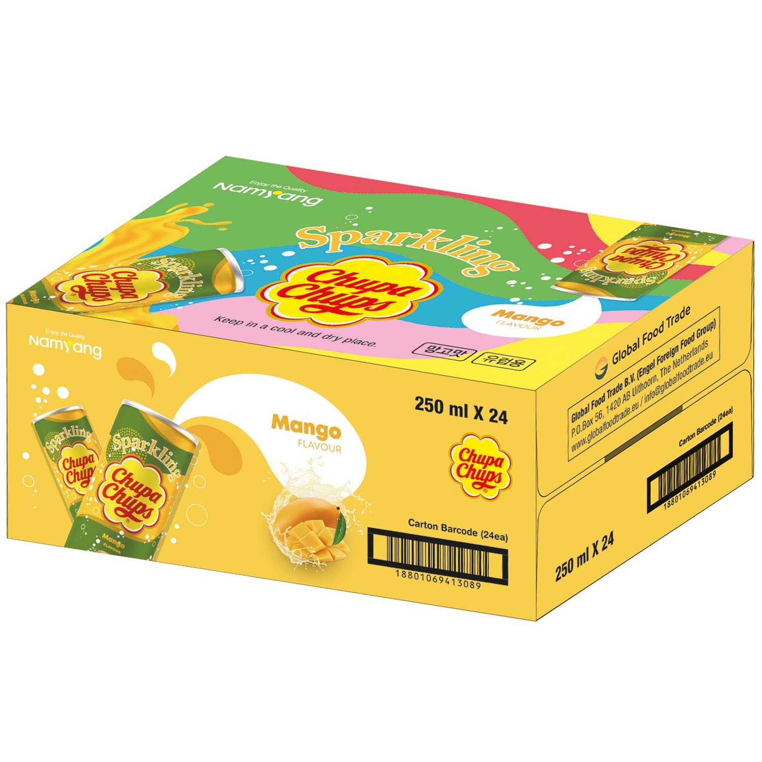 Chupa Chups Sparkling Mango 250ml