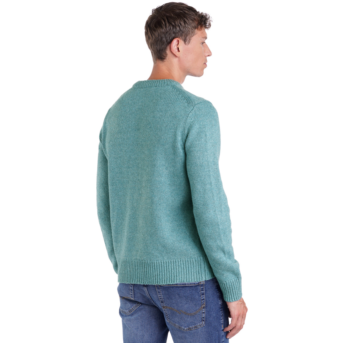 Herren Strickpullover unifarben