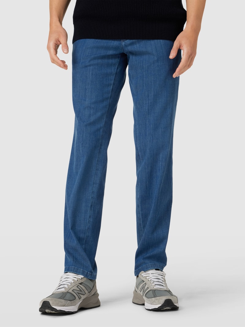 Jeans im 5-Pocket-Design Modell 'John' in blau meliert