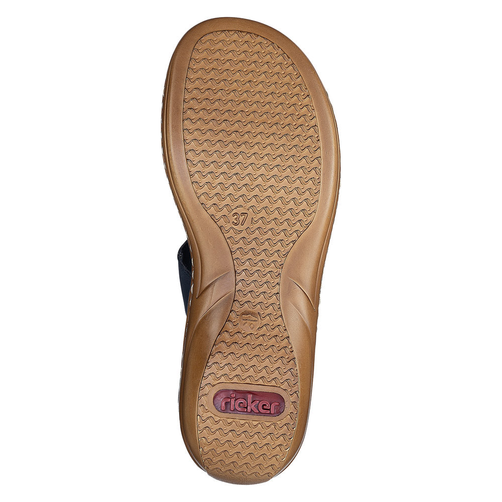 Rieker Damen Pantoletten marineblau