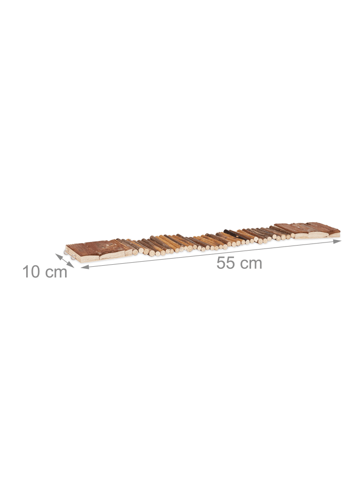 relaxdays 10x Hängebrücke in Natur - (B)55 x (T)10 cm günstig kaufen onesize