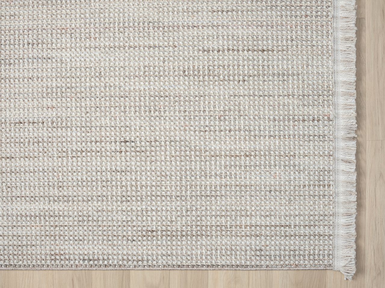 MyFlair Teppich Lucile, 200cm x 290cm, Farbe Weiß, rechteckig, Florhöhe 7mm