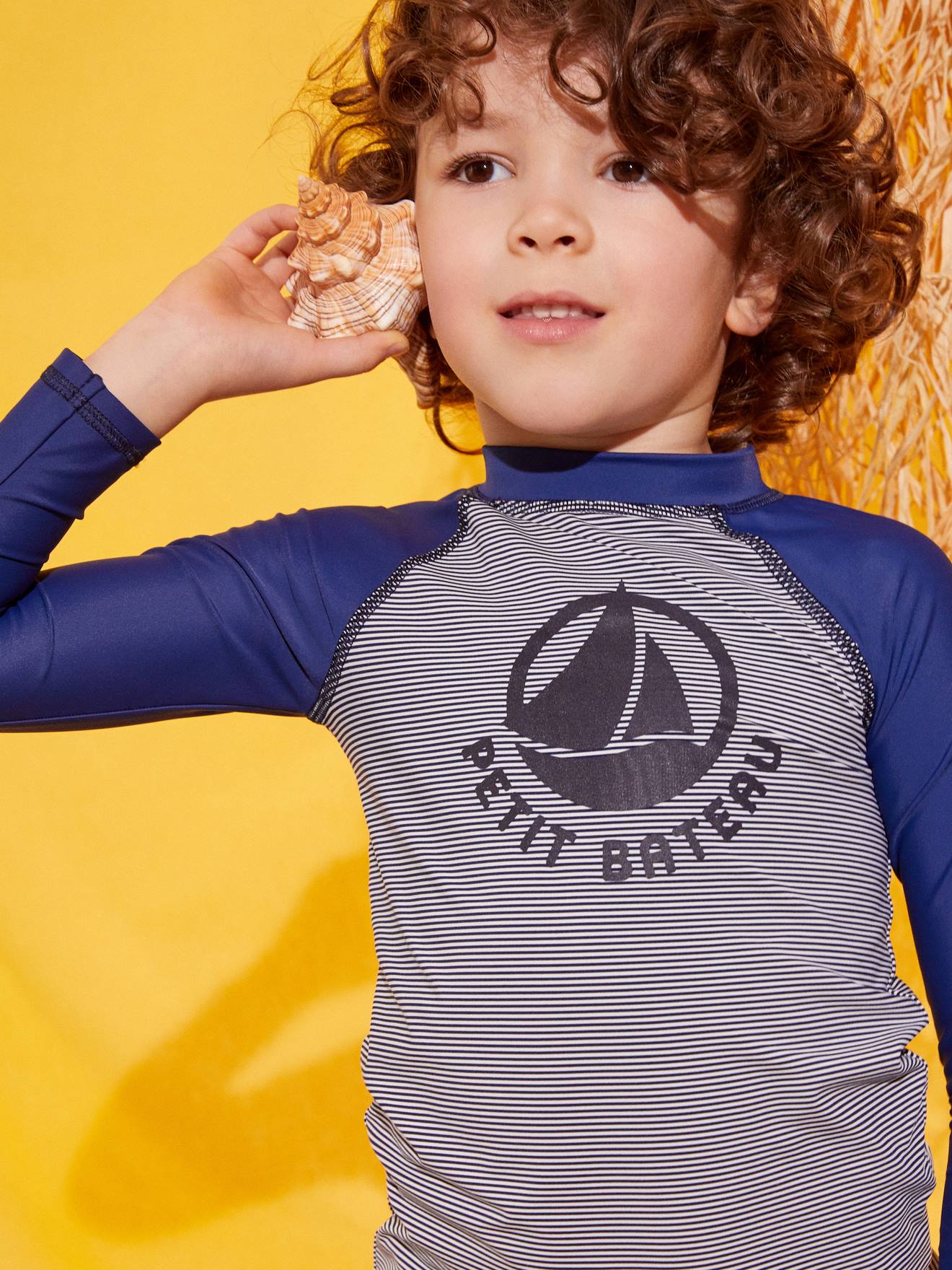 T-shirt manches longues anti-UV PETIT BATEAU bleu