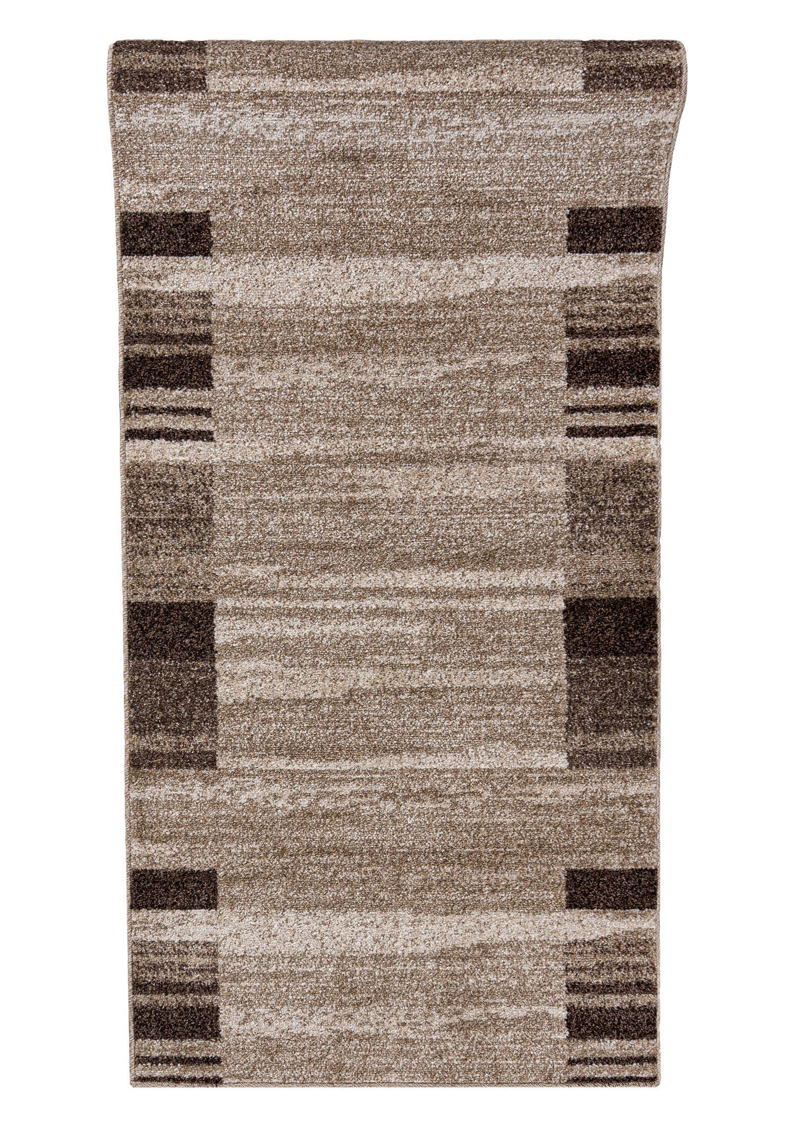 Läufer Läufer Flurläufer Modern für Vorzimmer, Küche - Beige, Mazovia, 90 x 100 cm, Kurzflor, Meterware, Höhe 10 mm, Kurzflor - niedrige Florhöhe