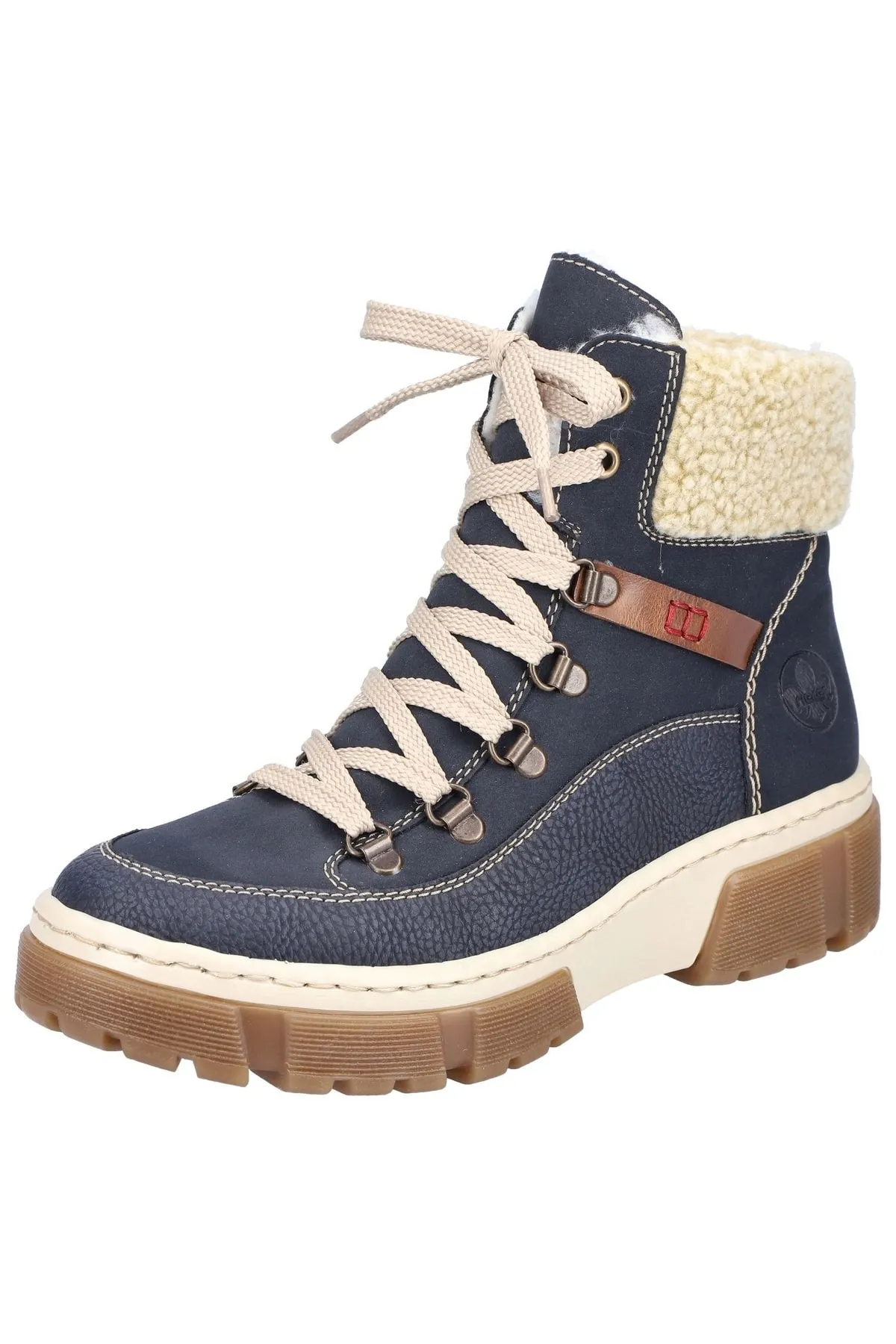 Rieker  Stiefelette - Blau - Flacher Absatz