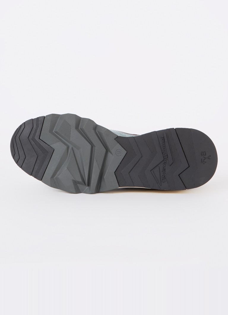 Floris van Bommel De Zager 18.26 suede sneaker with mesh details