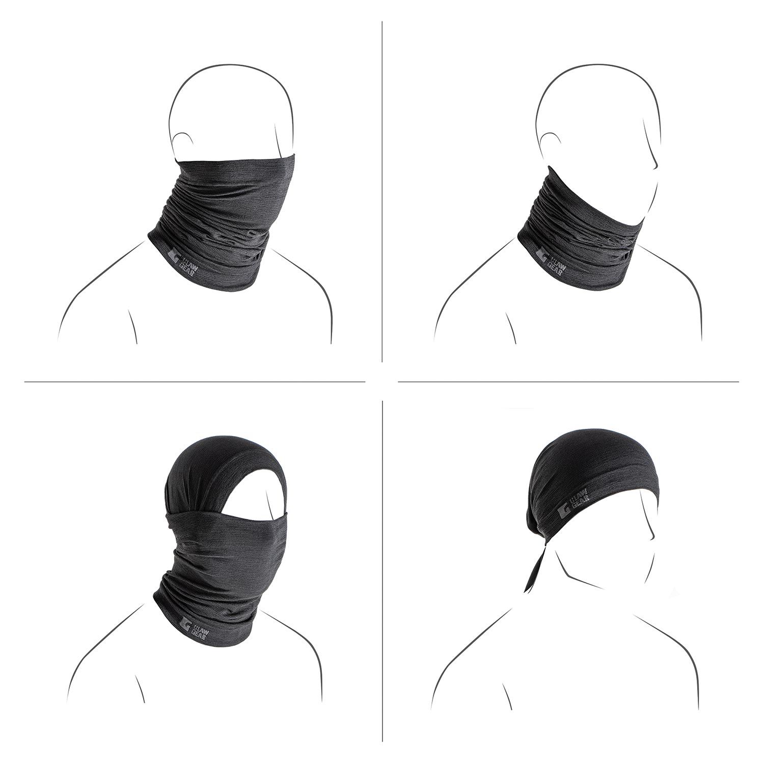 Merino Seamless Neck Gaiter Long