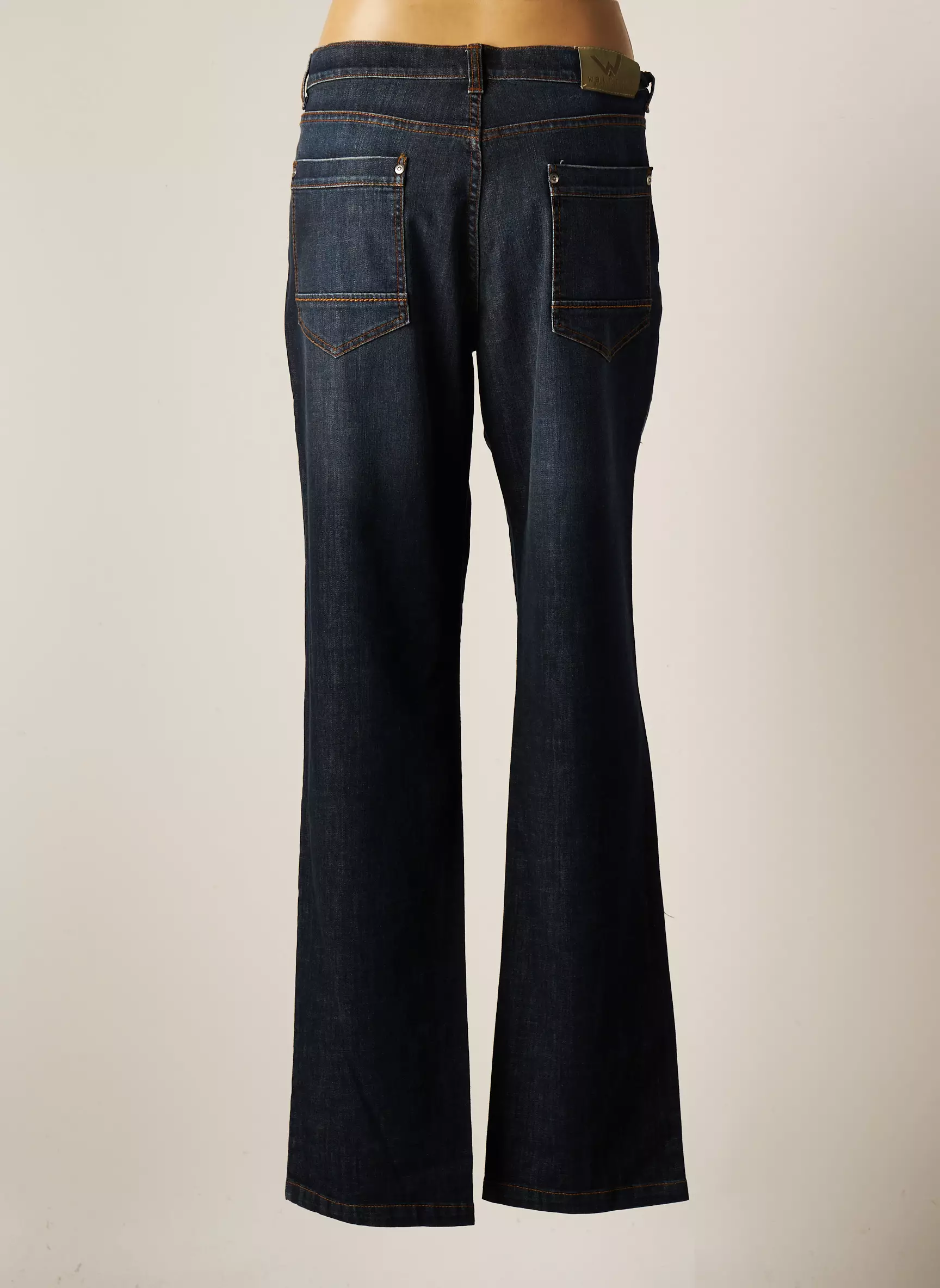 Waltron Jeans Coupe Droite Femme couleur bleu