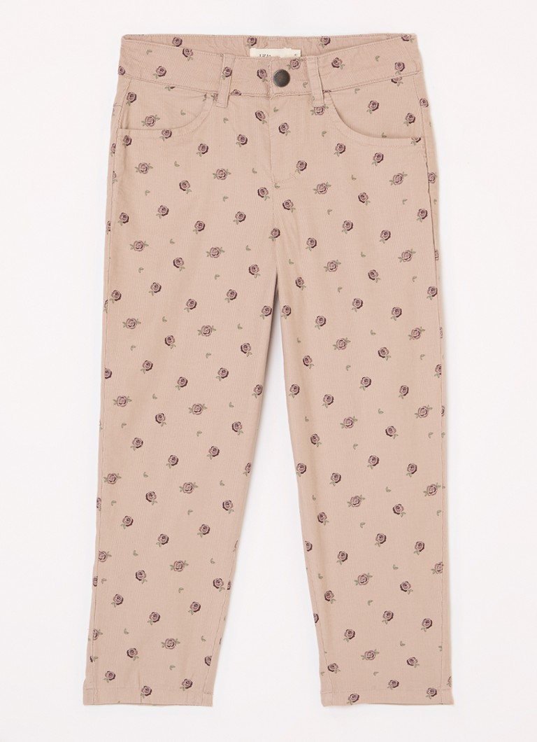 Pantaloni slim fit Lil' Atelier NMF Bella din bumbac organic