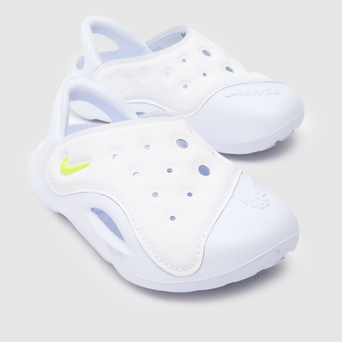 Nike vita turköna swoosh-sandaler för småbarn