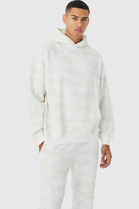 Oversize Worldwide Trainingsanzug mit Graffiti-Print
