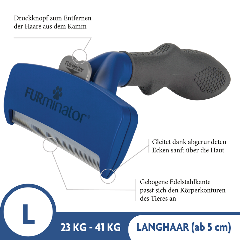 FURminator Fellpflege FURminator Hund L Langhaar