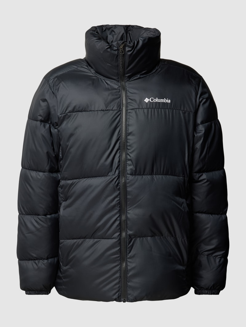 Steppjacke in Two-Tone-Machart Modell 'Puffect II' in schwarz