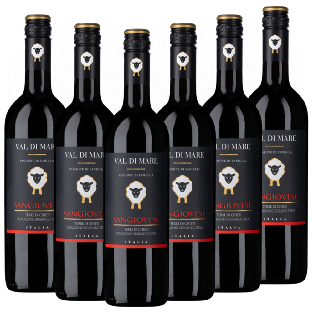 Cantine Spinelli Sangiovese Terre di Chieti IGT Val di Mare Spinelli Italien  trocken - 6er Karton