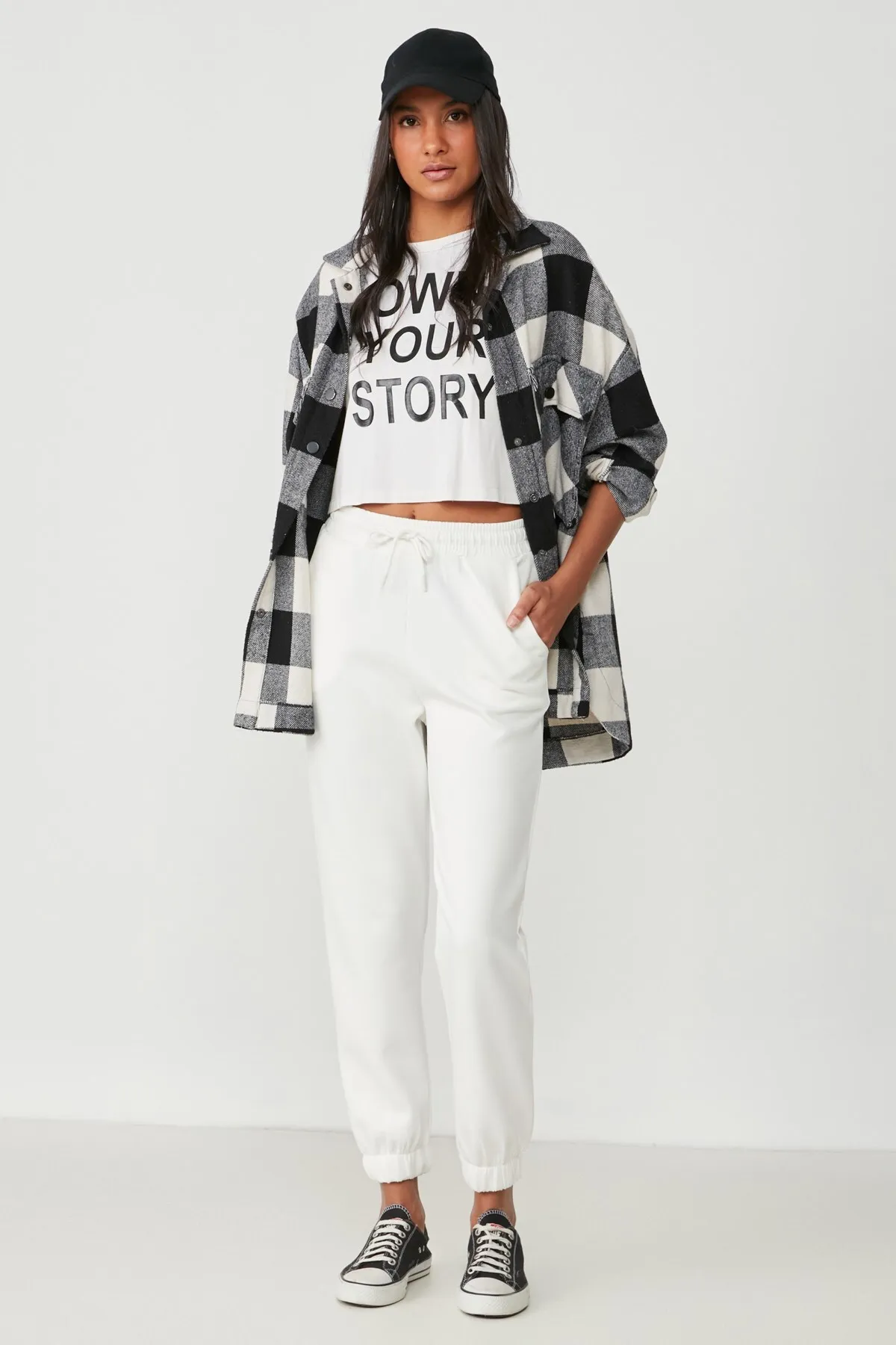 C&City  Basic Jogger-Jogginghose 802 Ecru