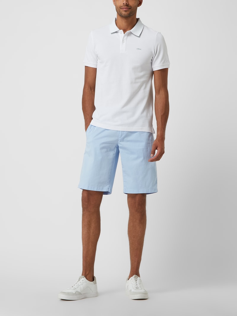 Bermudas mit elastischem Bund in hellblau