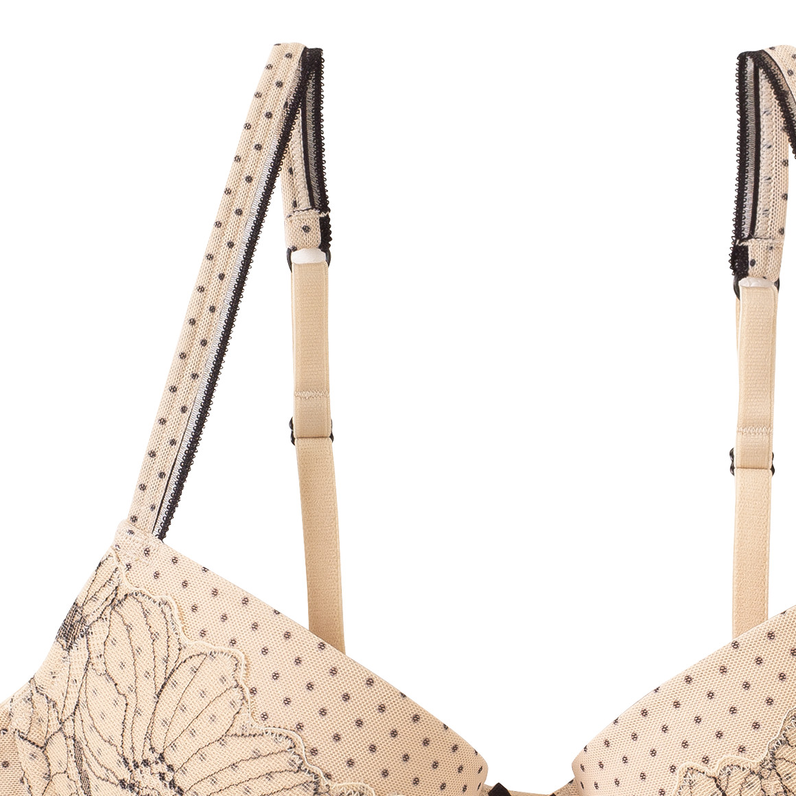 Damen Push-Up-BH mit floraler Spitze