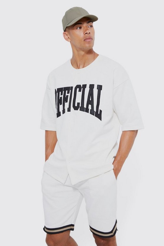 Oversize Official Baseball-Poloshirt & Shorts