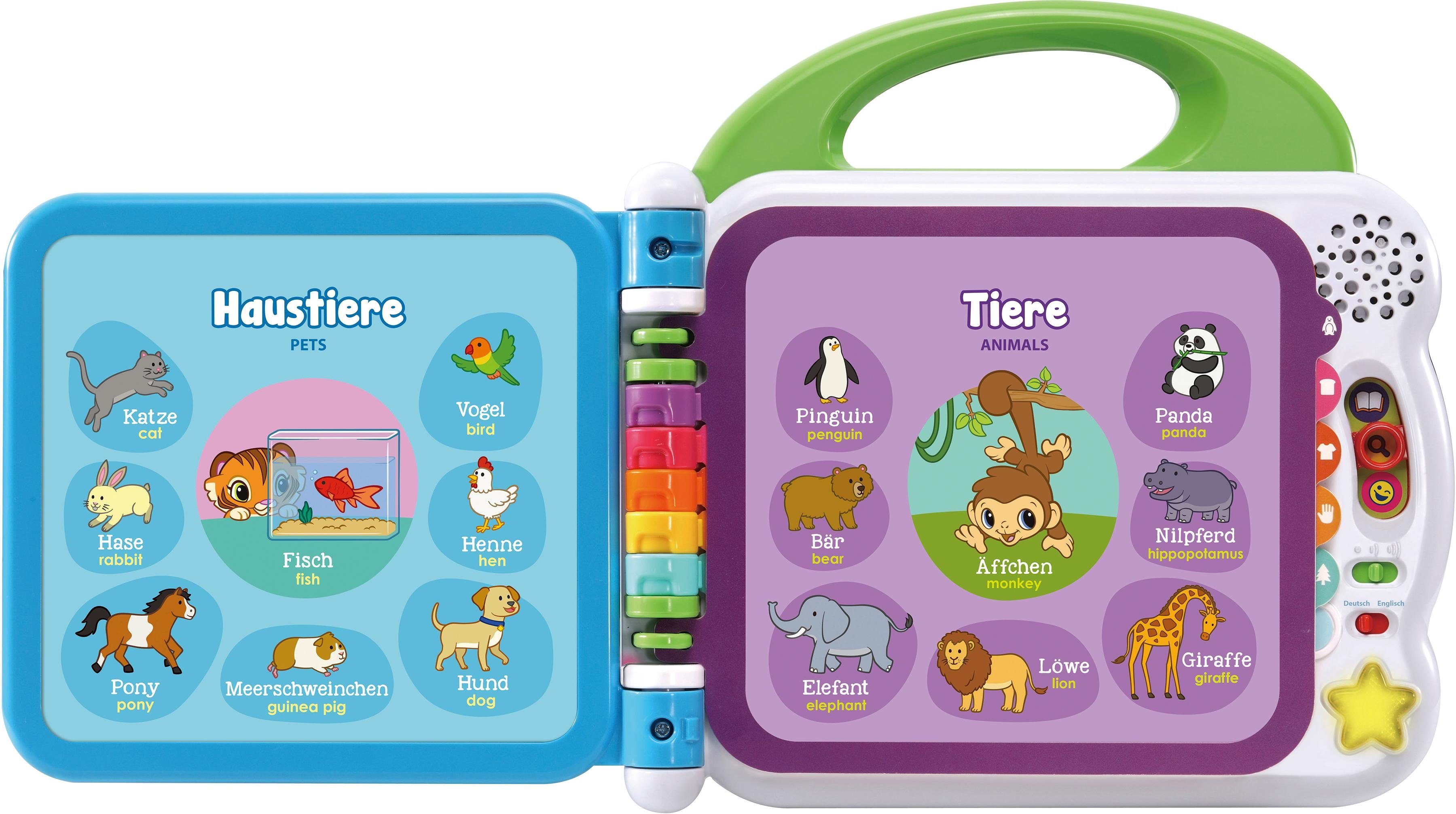 Vtech® Buch VTechBaby, Mein 100-Wörter-Buch, weiß, mit Sound und Licht