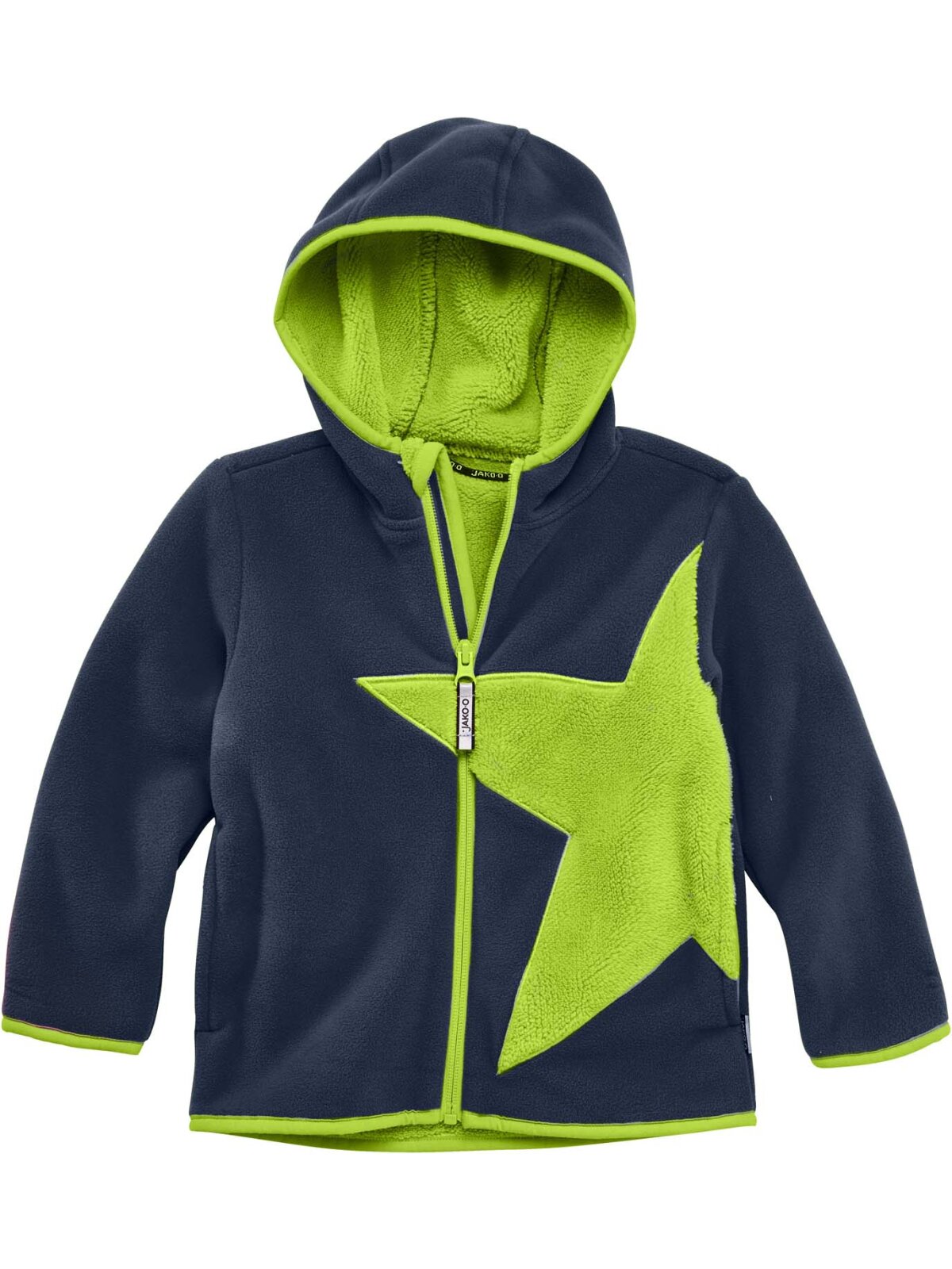 Kuschelfleece Jacke Stern, marine