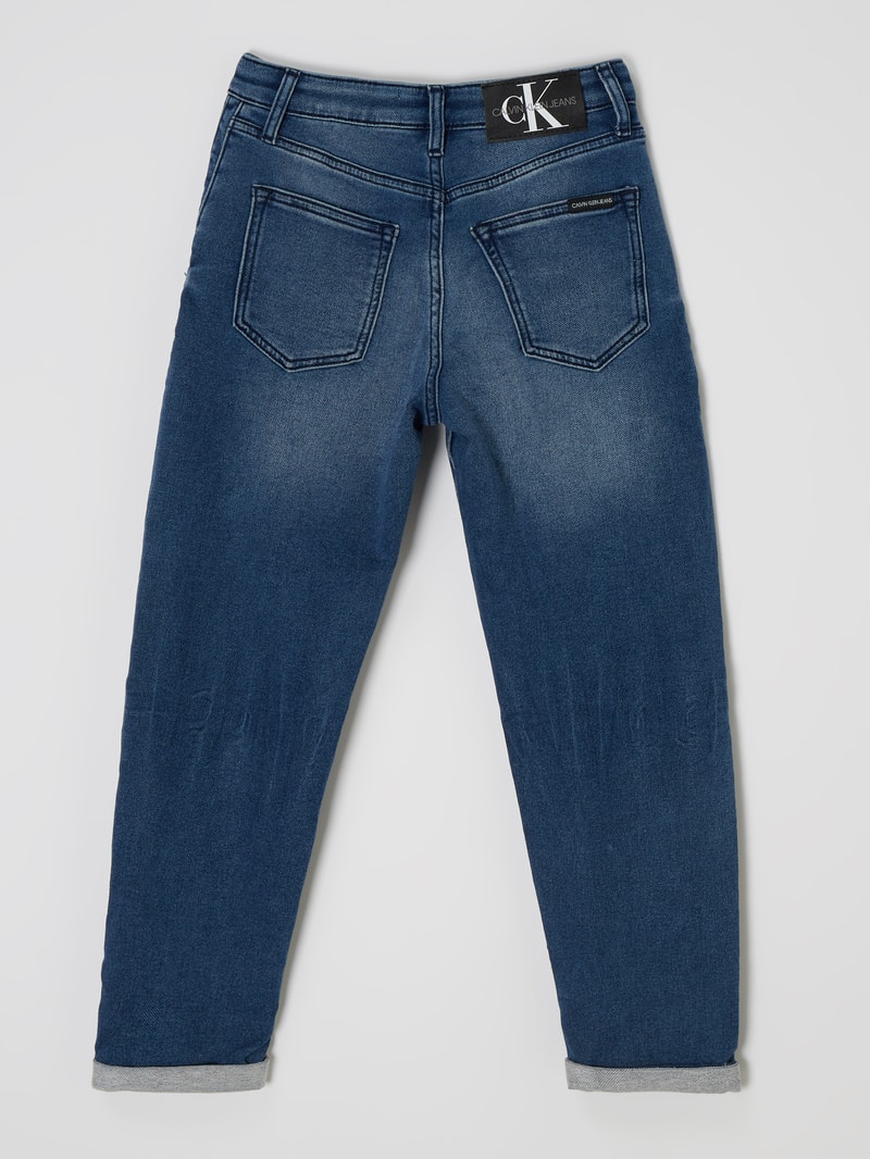 Barrel Leg Jeans mit Stretch-Anteil in jeans