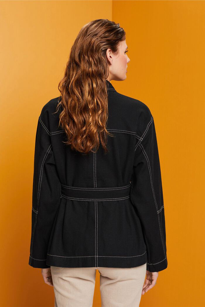 Twilljacke mit Gürtel