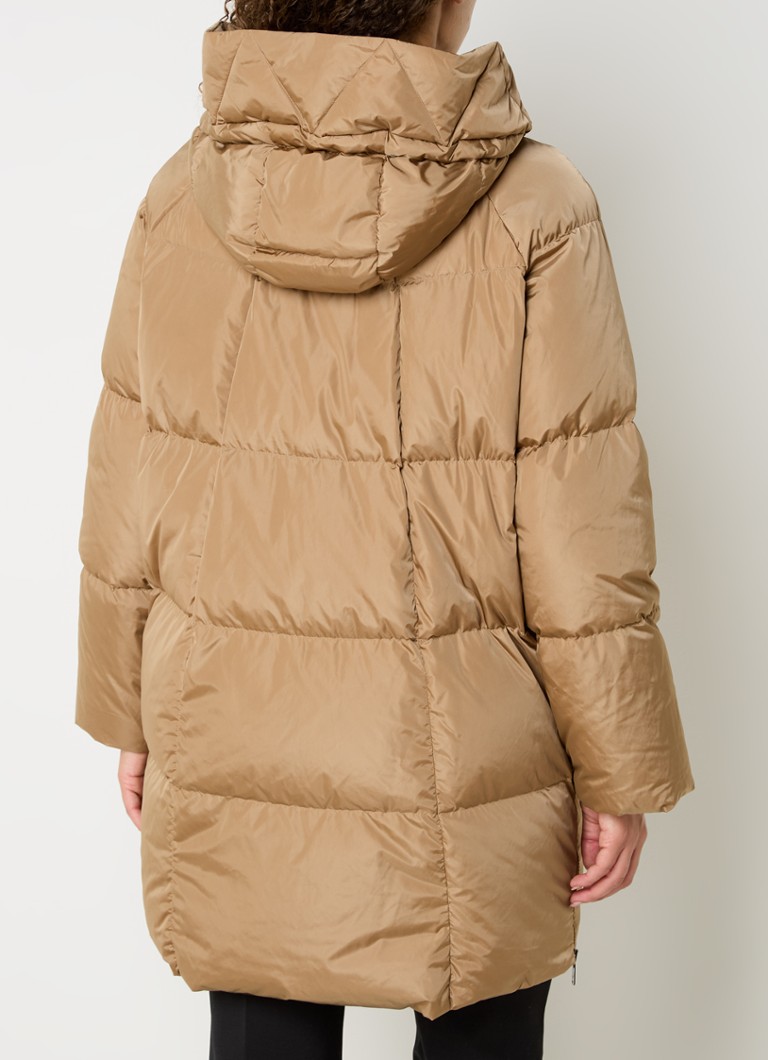 MaxMara Newbembo Steppmantel mit Kapuze und aufgesetzten Taschen