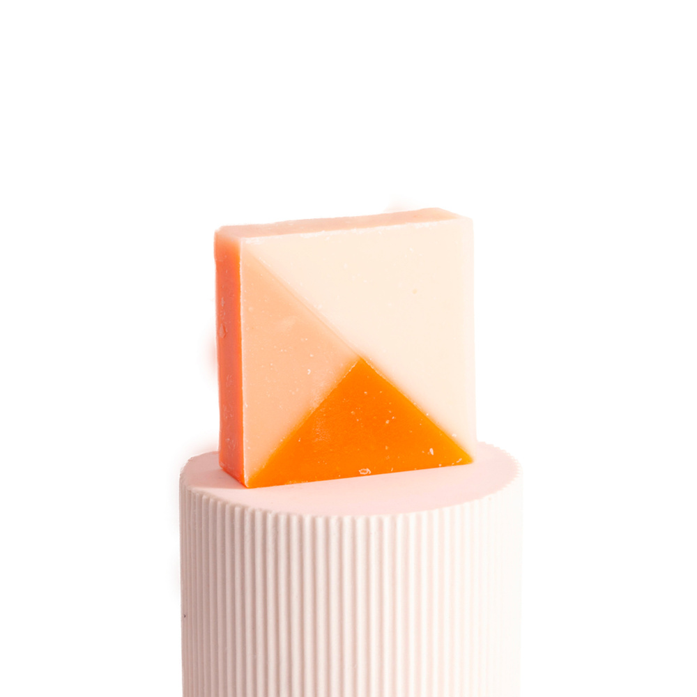 ciment FACETTE Savon surgras corps motif Facette - Fragrance Poudré Savon solide 100g