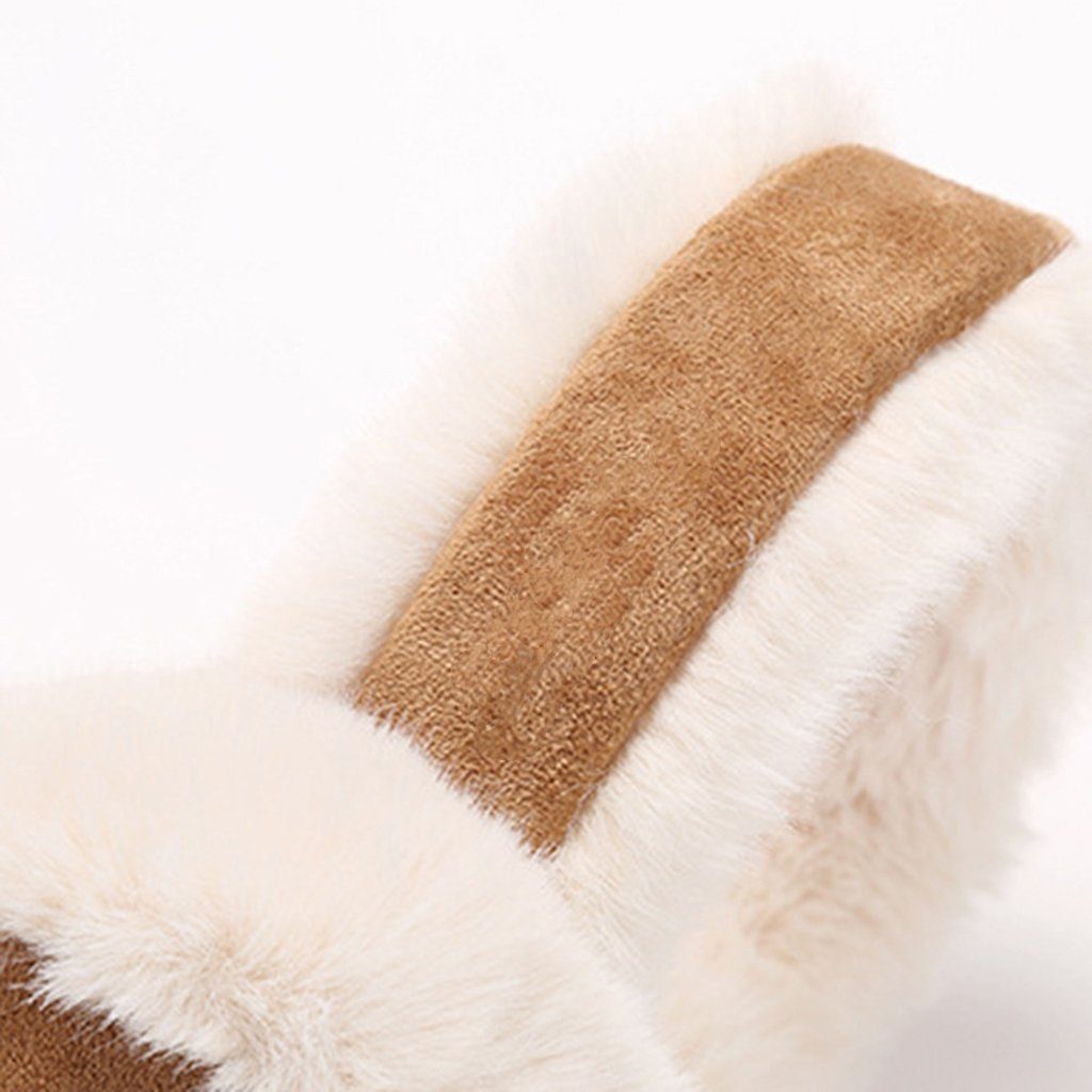 Devenirriche Ohrenwärmer Winter Ohrenwärmer Damen Unisex Plüsch Ohrenschützer Faltbare Warme