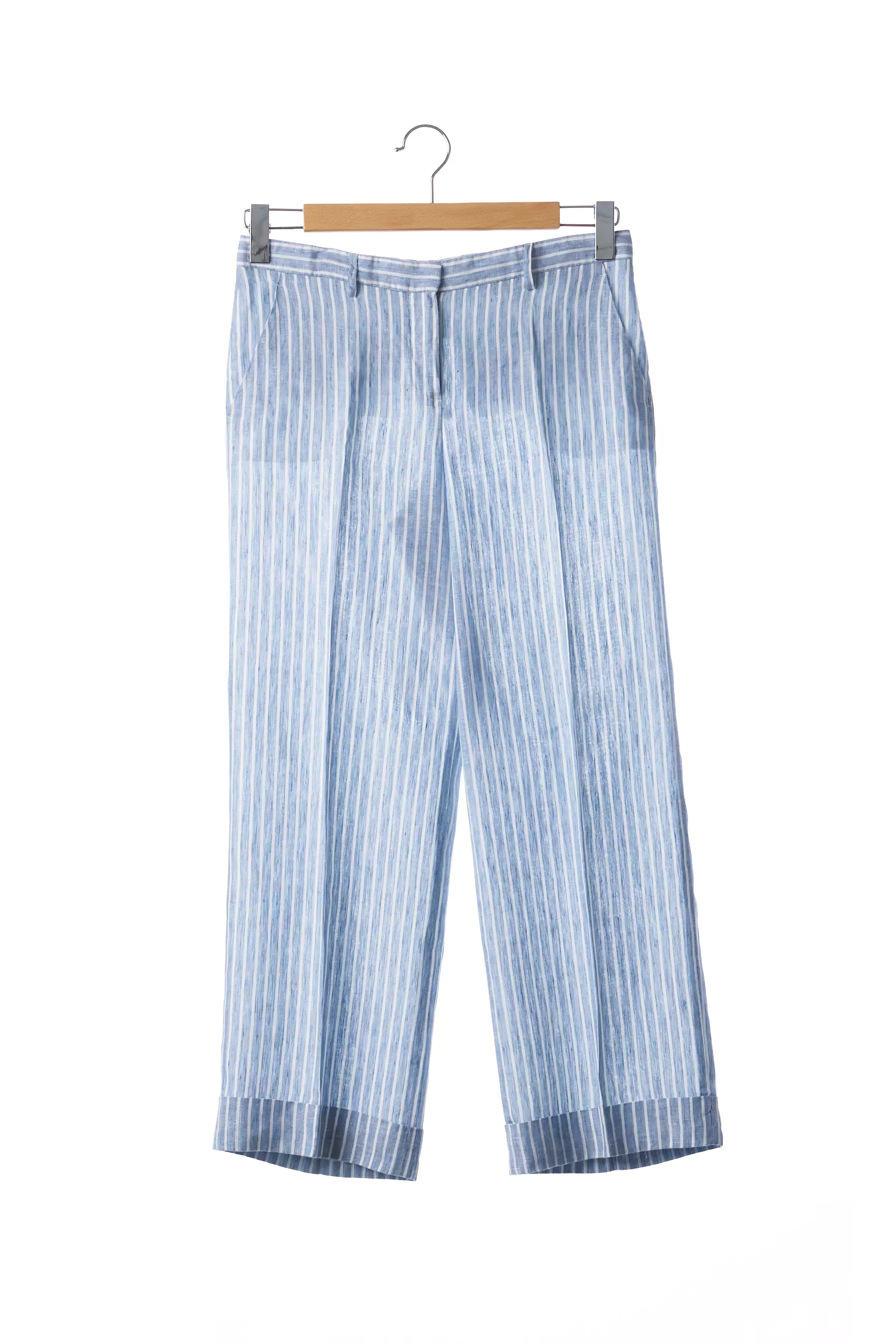 Chloe Stora Pantalons Larges Femme couleur bleu