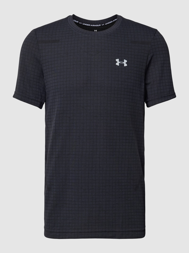 T-Shirt mit Label-Print in schwarz
