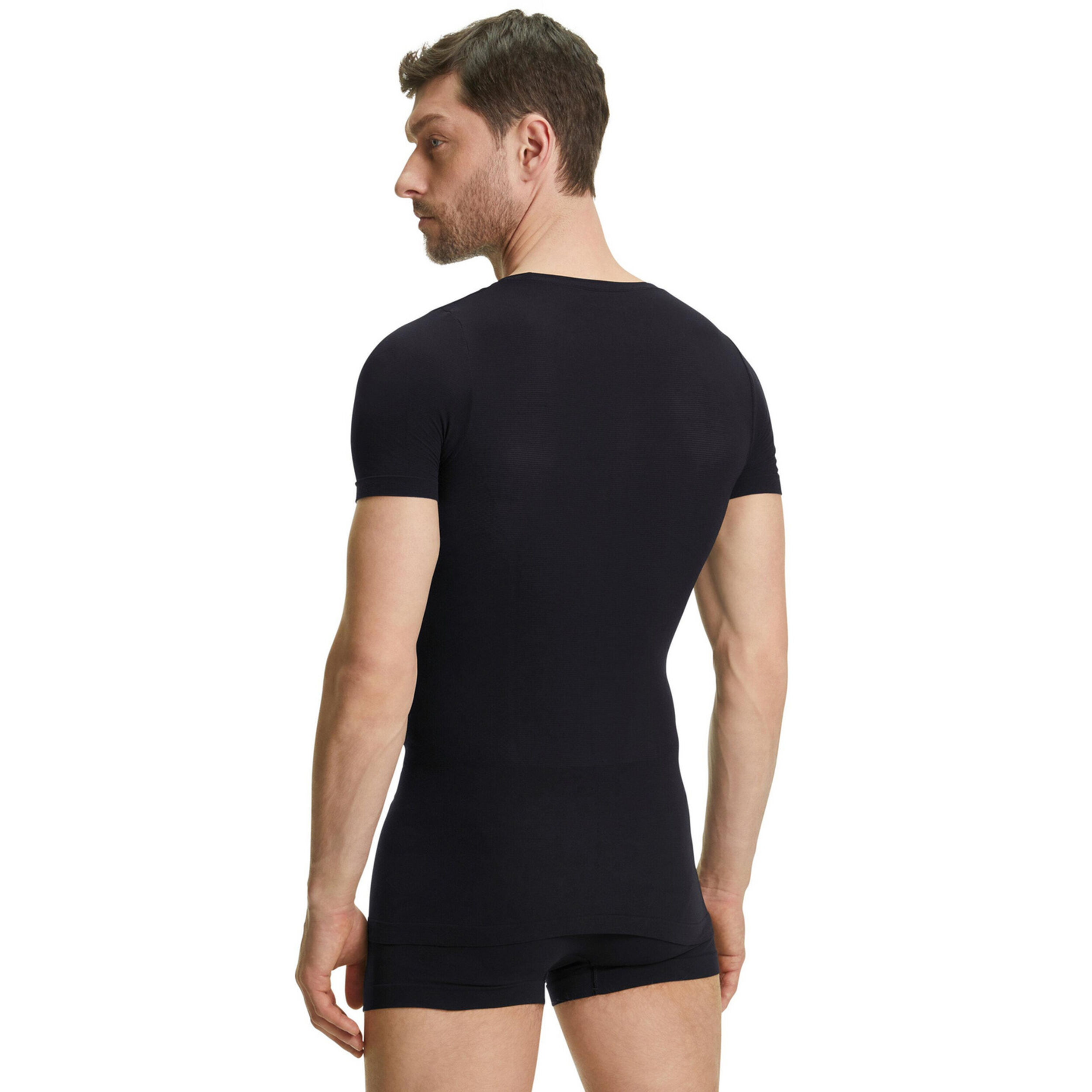 Regular Shortsleeve Laufshirt Herren - Schwarz