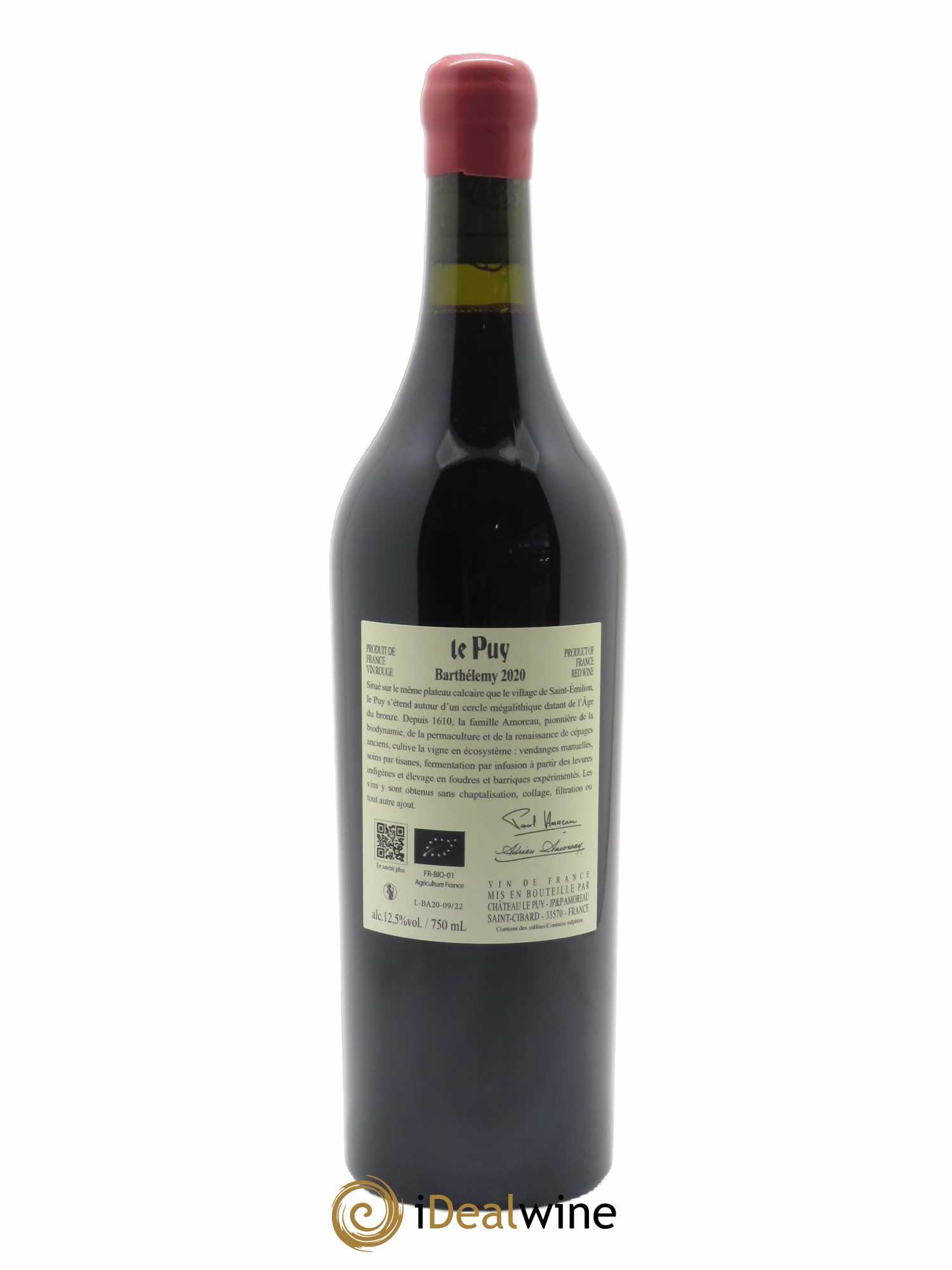 Le Puy - Cuvée Barthélemy (CBO à partir de 6 bts) 2020 - Lot de 1 Bouteille