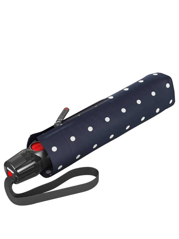Knirps T.200 M Duomatic - Taschenschirm Regenschirm (sound moon) in kelly dark navy günstig kaufen onesize