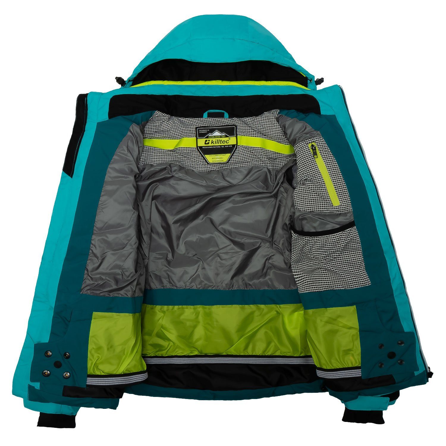 Killtec Skianzug Skianzug Damen Skijacke Steppoptik + Skihose türkis Größenwahl
