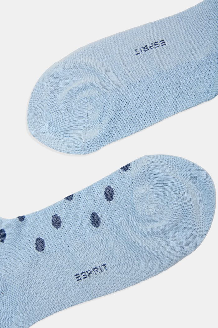 2er-Set Sneakersocken mit Mesh, Bio-Baumwolle