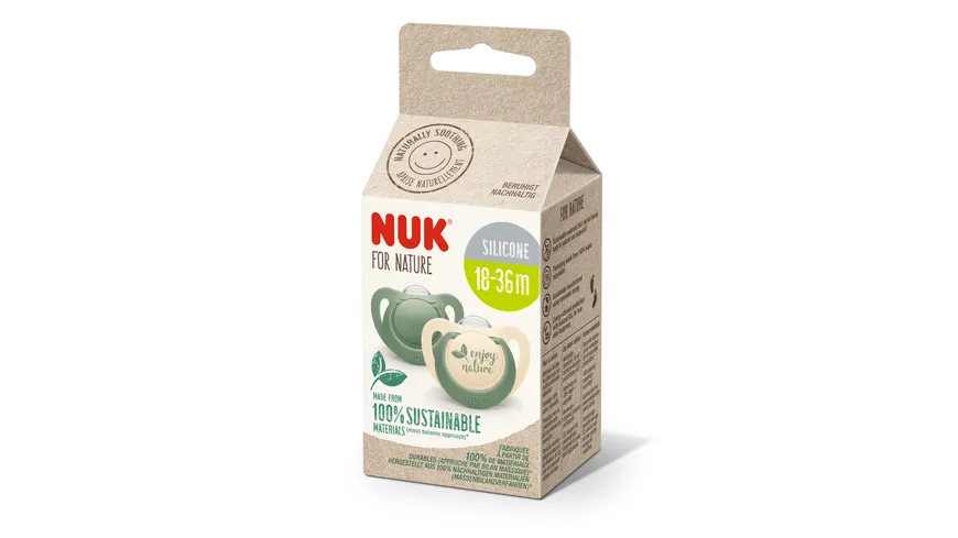 NUK for Nature Schnuller Silikon 18-36 Monate