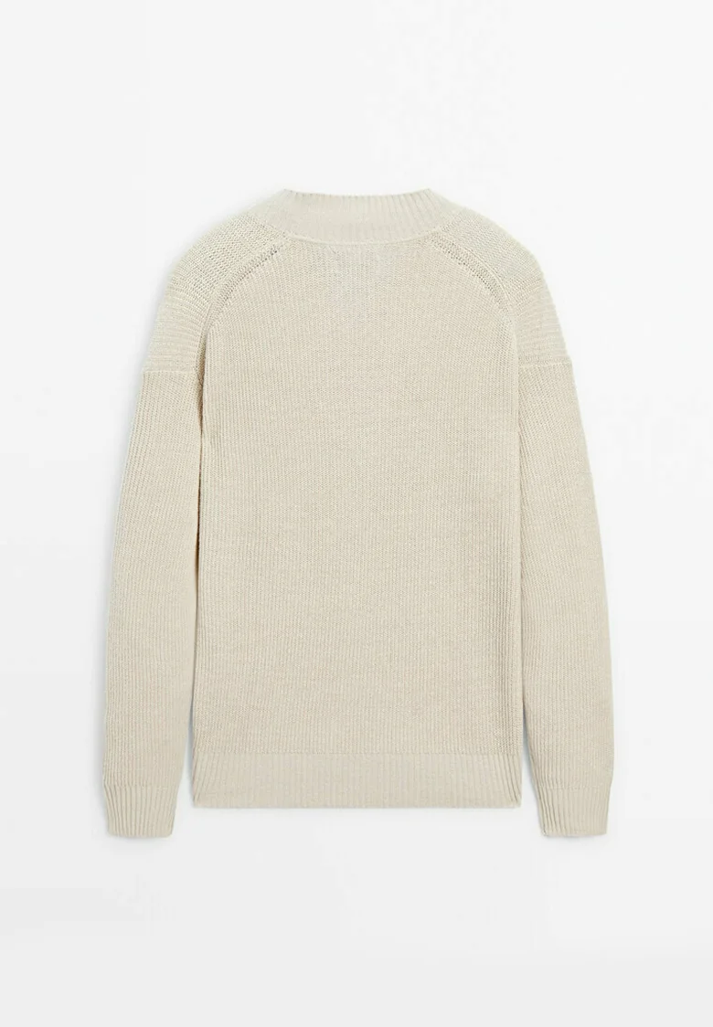 Suéter Massimo Dutti EDICIÓN LIMITADA MEZCLA CUELLO EN V