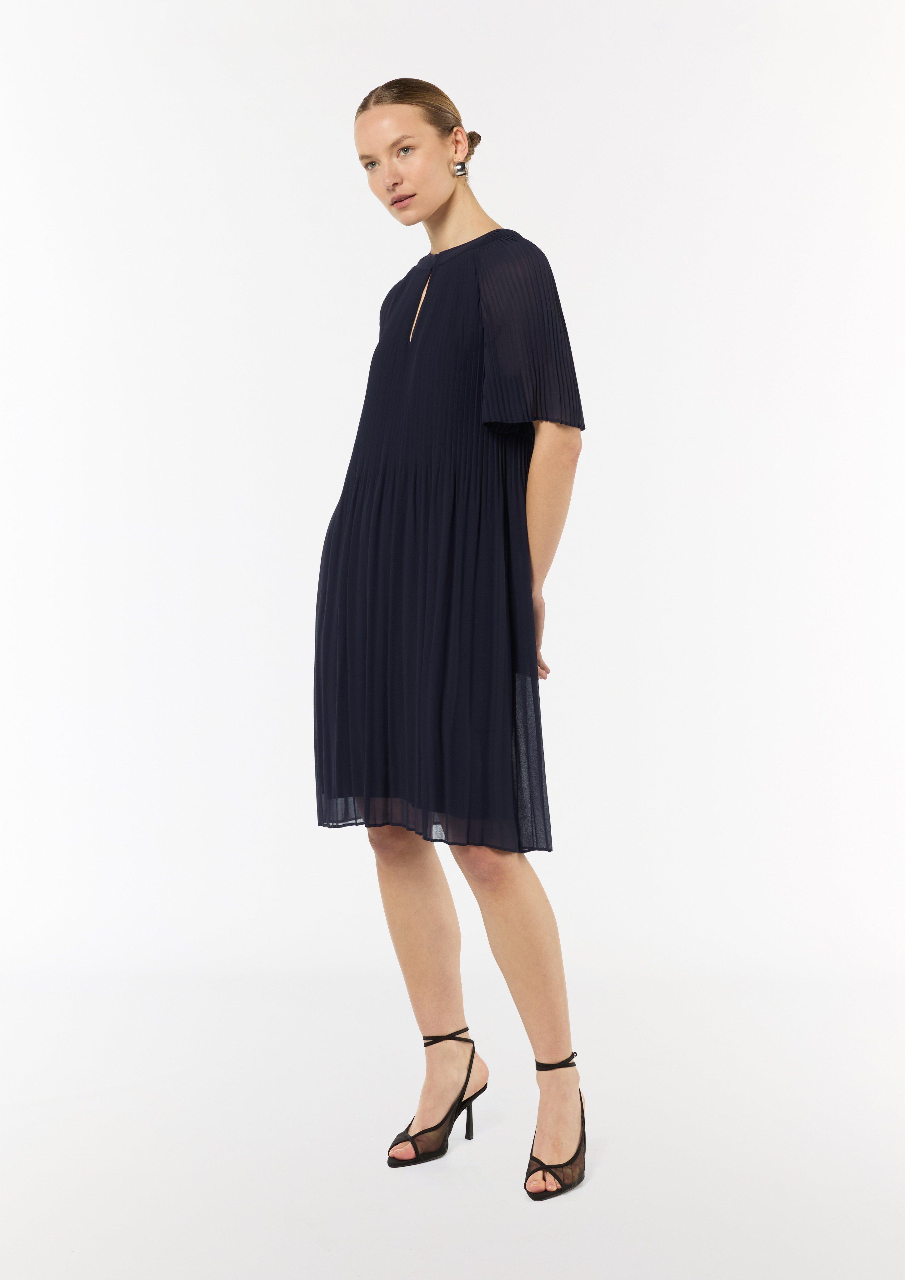 Minikleid aus Chiffon - navy