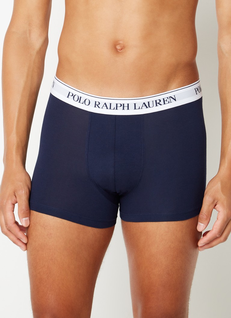 Ralph Lauren Boxer Shorts with logo waistband in a 3-pack