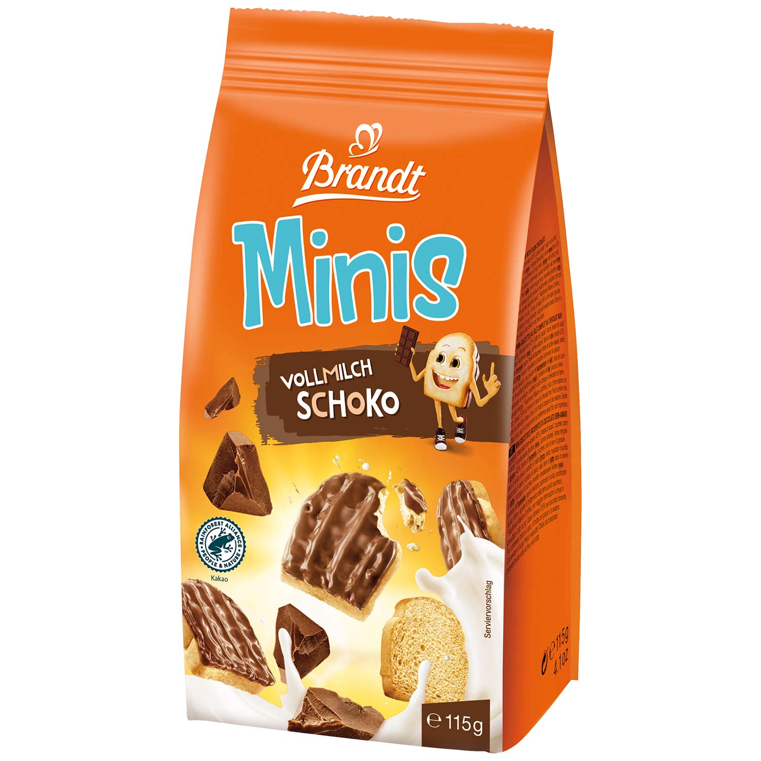 Brandt Minis Vollmilch Schoko 115g