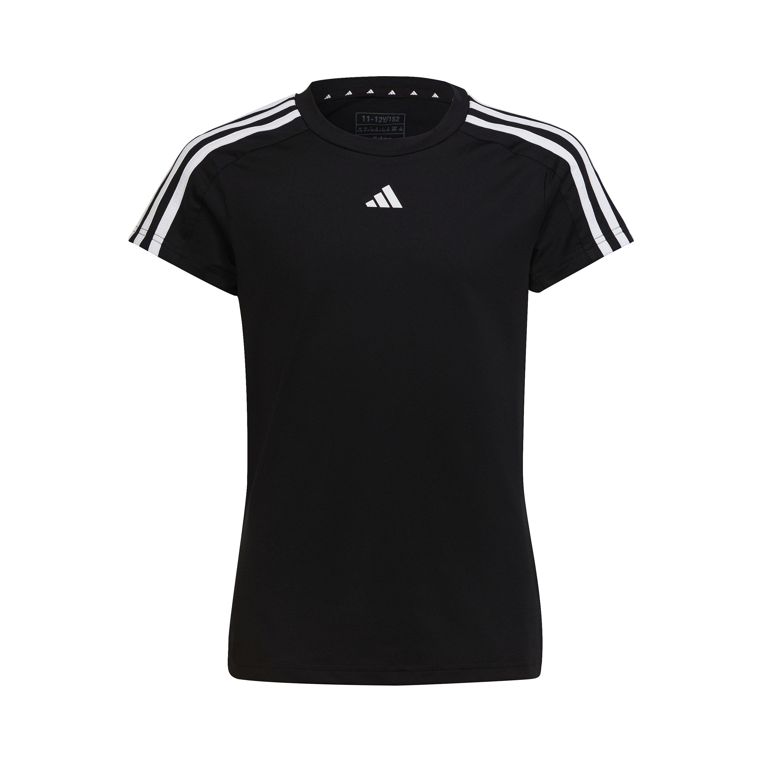 3-Stripes T-Shirt Mädchen - Schwarz, Weiß