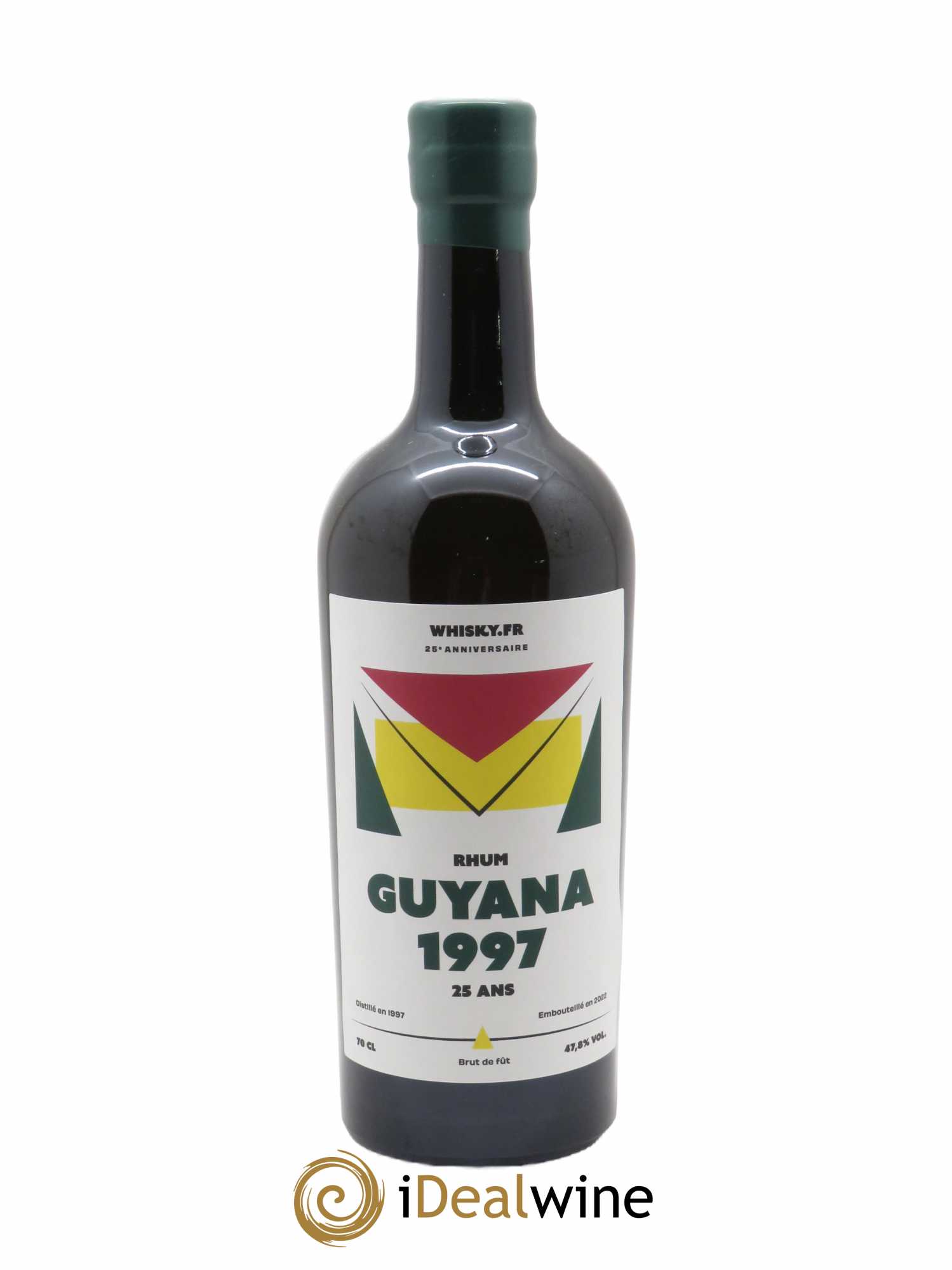 Rhum Guyana Port Mourant 25 ans (70 cl) 1997 - Lot de 1 Bouteille