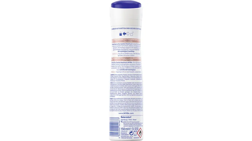 NIVEA Deo Spray Derma Dry Control Maximum Anti-Transpirant 150 ml