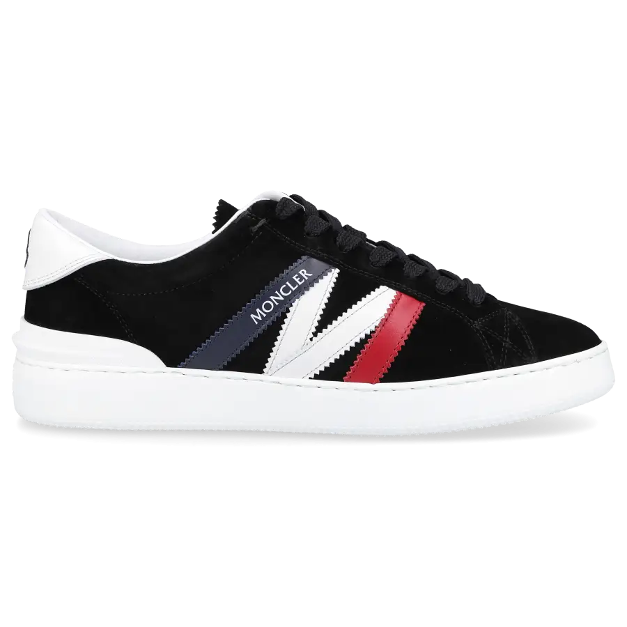 Moncler - Sneaker low MONACO Veloursleder - schwarz