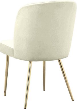 Leonique Esszimmerstuhl Felicity (2 St), im 2er Set erhältlich, mit Sitz und Rücken gepolstert, Sitzhöhe 48 cm
