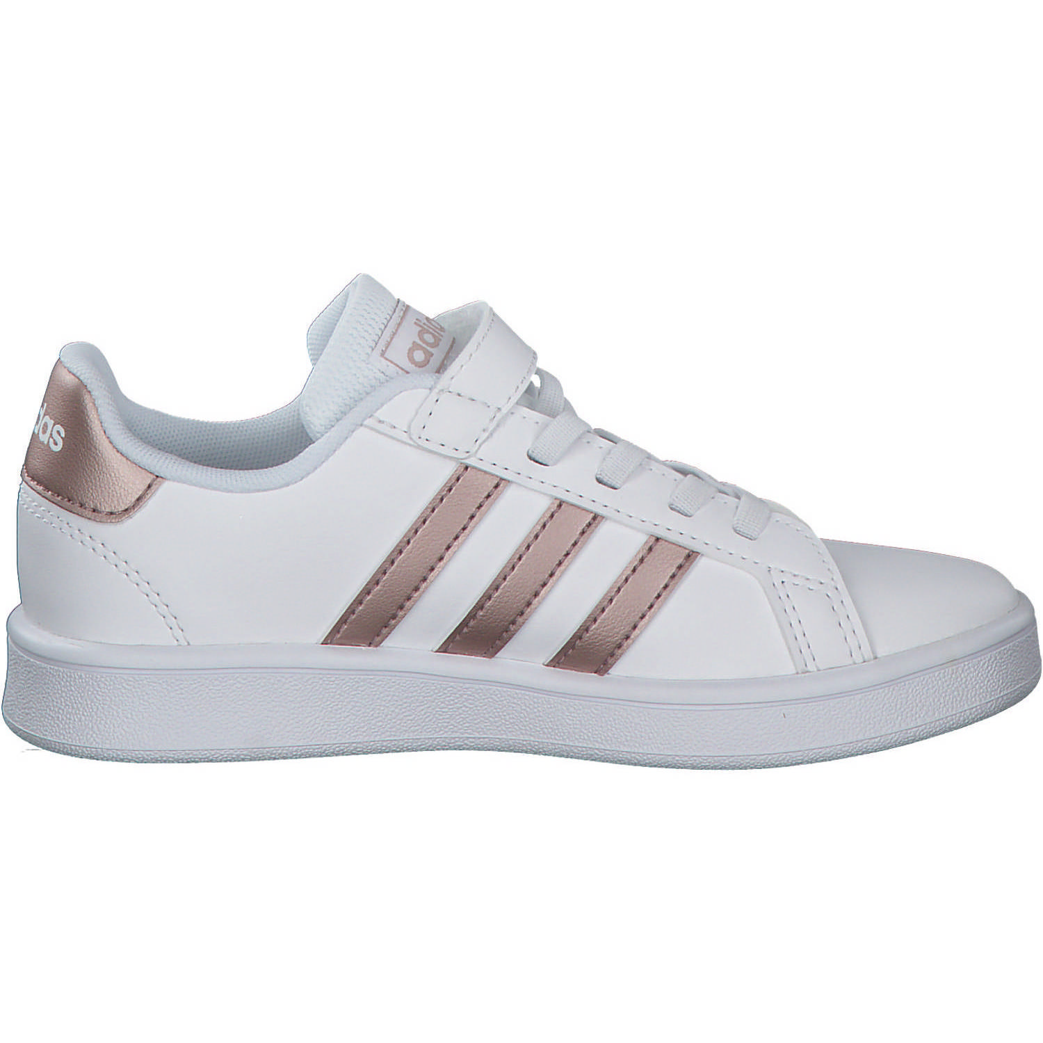 Adidas Core Grand Court C, Sneakers Low, Kinder, Weiß (FTWWHT/COPPMT)