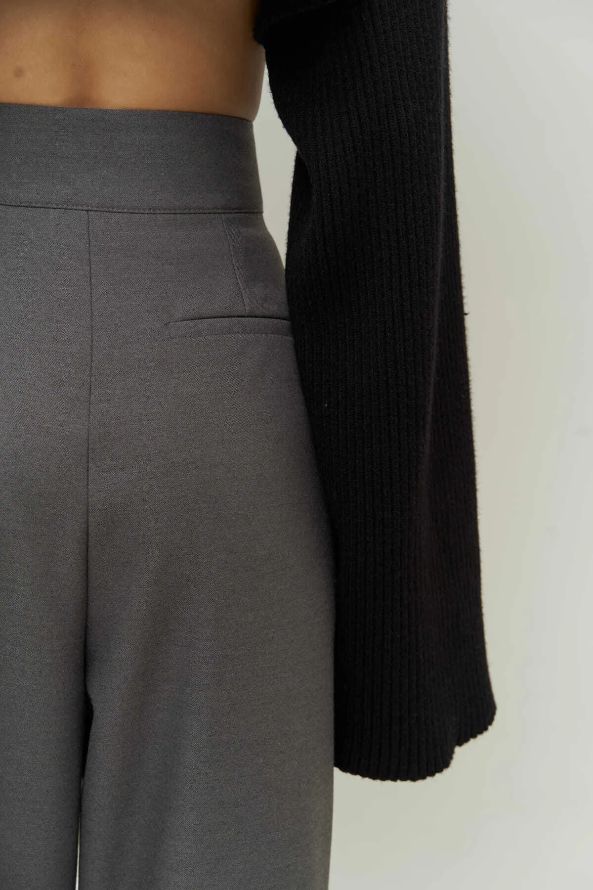 MAİ COLLECTİON  Carmen Palazzo Dunkelgeräucherte Hose